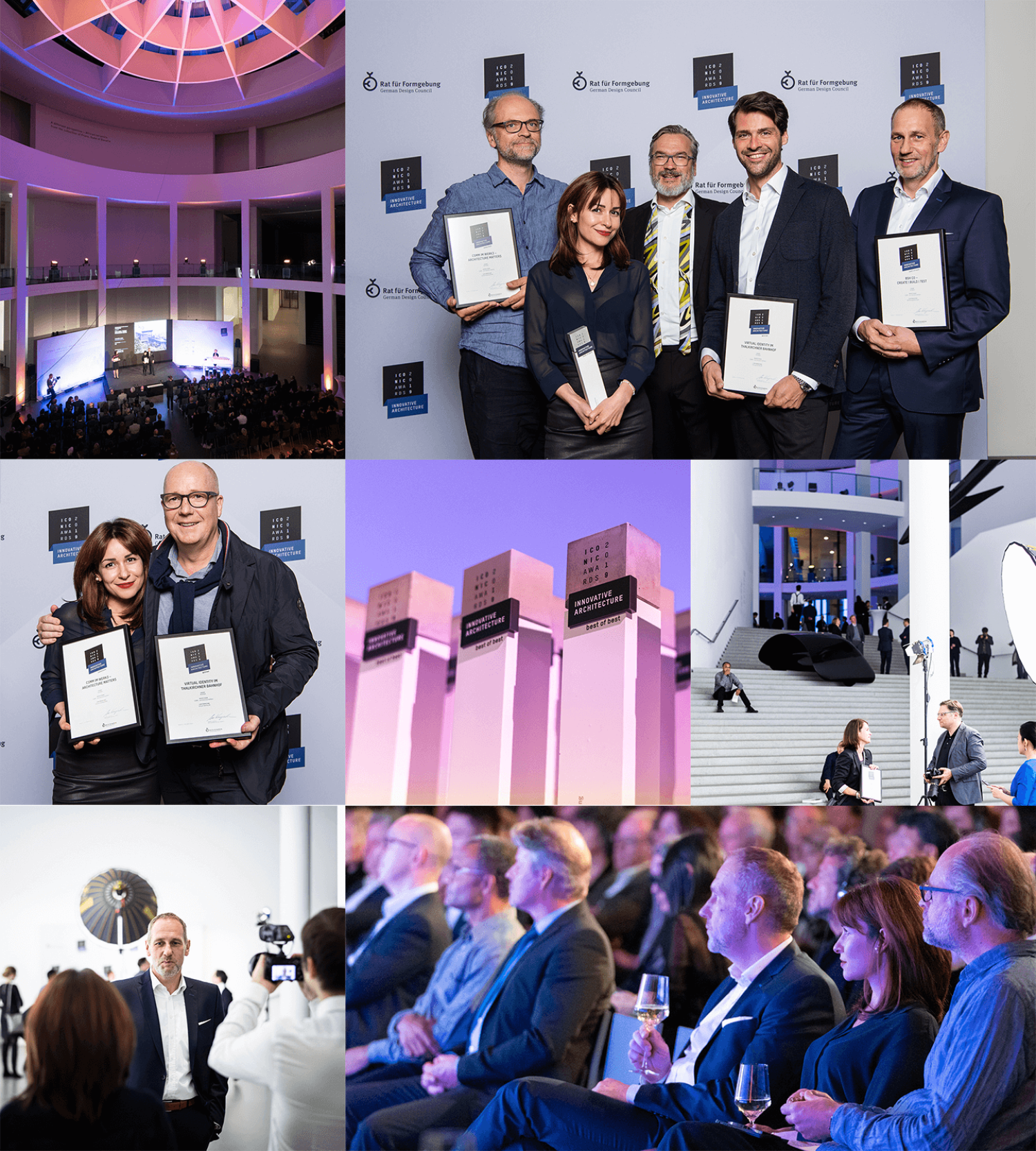 Medaillen für Büroschönheit – CSMM-Architekten empfangen drei ICONIC AWARDS Innovative Architecture 2019 in der Pinakothek der Moderne