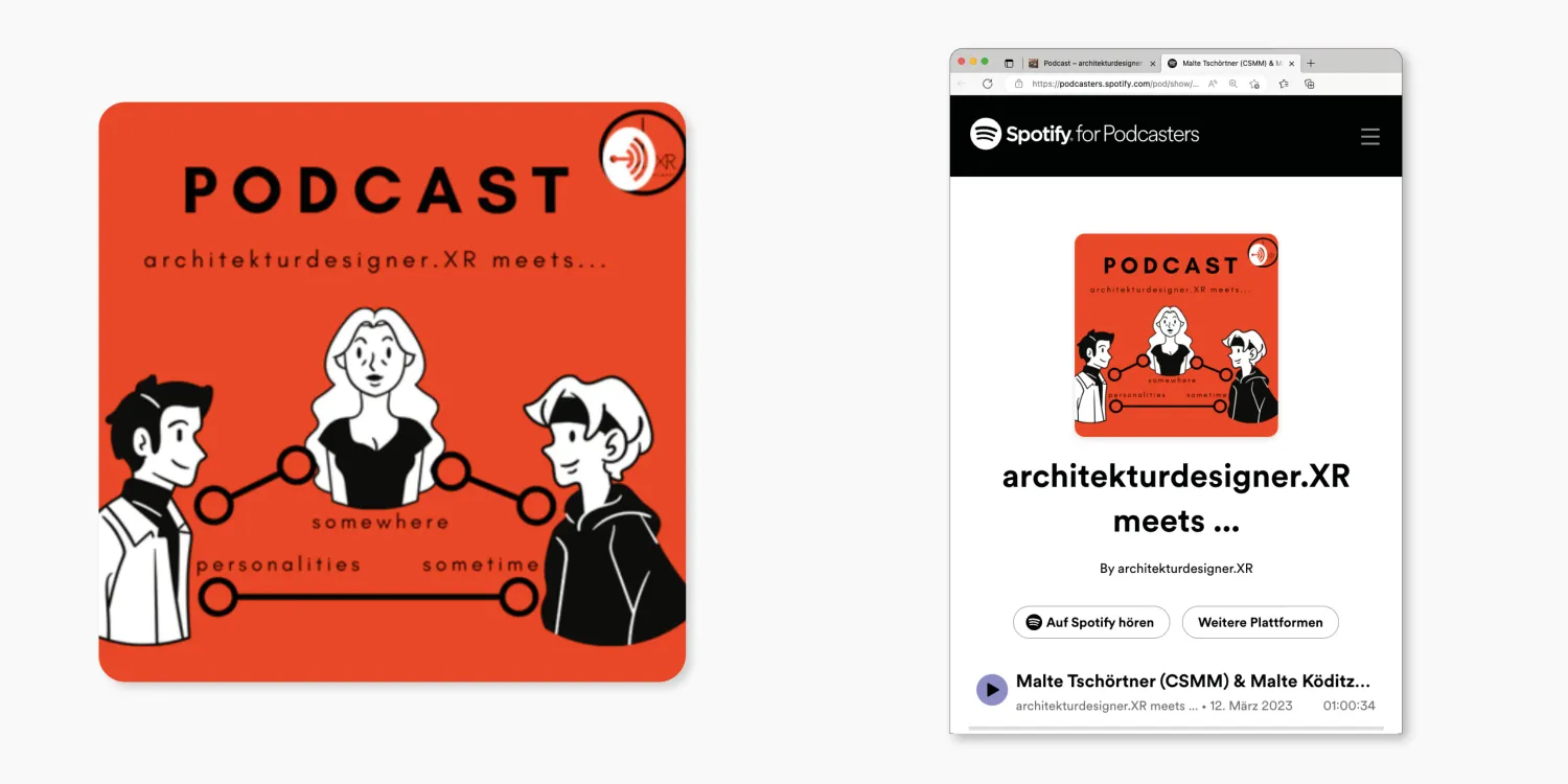 Podcast: Architekturdesigner XR meets Malte Tschörtner und Malte Köditz