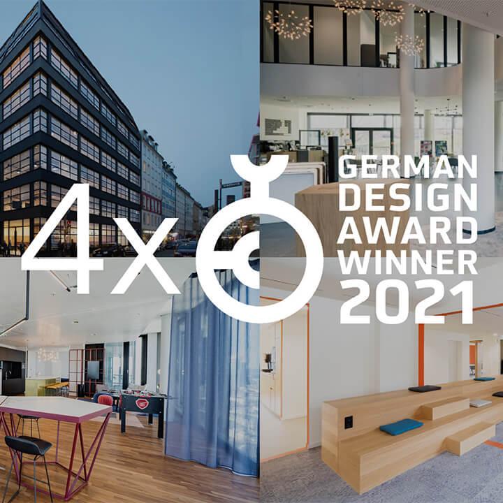 Münchner Architekten von CSMM überzeugen vier Mal beim German Design Award